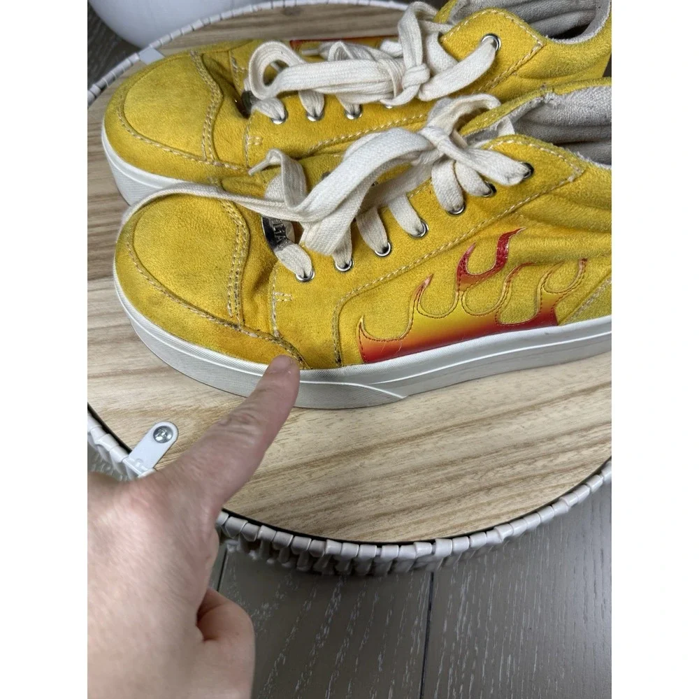 Delias By Dolls Sneakers Womens Size 8 Kill Flame Platform‎ Shoes Y2K Grunge